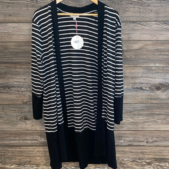 NWT Umgee Basic Striped Cardigan - Picture 1 of 4